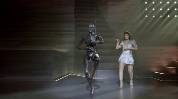 Movie still from “Justin Timberlake - Filthy” (2018), directed by Mark Romanek – Wide shot, Low angle