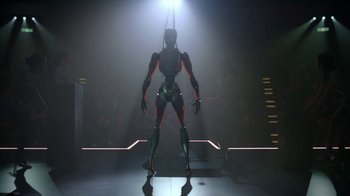 Movie still from “Justin Timberlake - Filthy” (2018), directed by Mark Romanek – Wide shot, Low angle