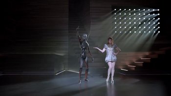 Movie still from “Justin Timberlake - Filthy” (2018), directed by Mark Romanek – Wide shot, Low angle