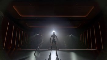 Movie still from “Justin Timberlake - Filthy” (2018), directed by Mark Romanek – Extreme Wide shot, Low angle