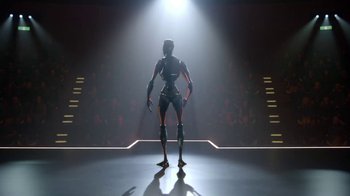 Movie still from “Justin Timberlake - Filthy” (2018), directed by Mark Romanek – Wide shot, Low angle
