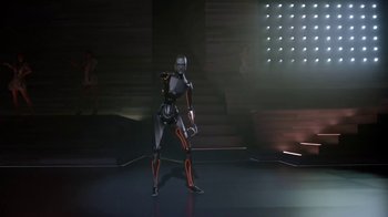 Movie still from “Justin Timberlake - Filthy” (2018), directed by Mark Romanek – Wide shot, Low angle