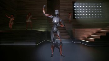 Movie still from “Justin Timberlake - Filthy” (2018), directed by Mark Romanek – Wide shot, Low angle