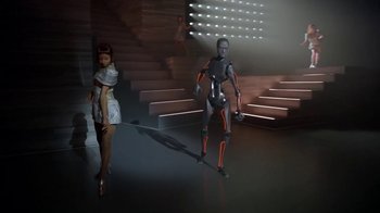 Movie still from “Justin Timberlake - Filthy” (2018), directed by Mark Romanek – Wide shot, Low angle