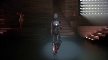 Movie still from “Justin Timberlake - Filthy” (2018), directed by Mark Romanek – Wide shot, Low angle