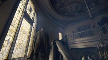 Movie still from “JAY-Z feat. Beyoncé - Family Feud” (2018), directed by Ava DuVernay – Wide shot, Low angle