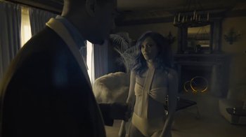 Movie still from “JAY-Z feat. Beyoncé - Family Feud” (2018), directed by Ava DuVernay – Medium shot, Over the shoulder angle