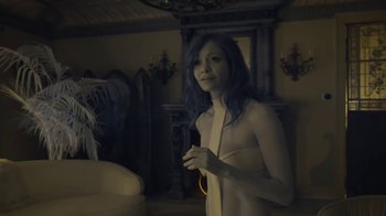 Movie still from “JAY-Z feat. Beyoncé - Family Feud” (2018), directed by Ava DuVernay – Medium shot, Low angle