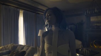 Movie still from “JAY-Z feat. Beyoncé - Family Feud” (2018), directed by Ava DuVernay – Medium shot, Low angle