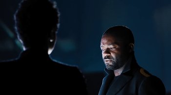 Movie still from “JAY-Z feat. Beyoncé - Family Feud” (2018), directed by Ava DuVernay – Close Up shot, Low angle