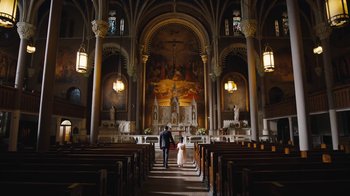 Movie still from “JAY-Z feat. Beyoncé - Family Feud” (2018), directed by Ava DuVernay – Extreme Wide shot, Low angle