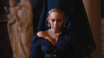 Movie still from “JAY-Z feat. Beyoncé - Family Feud” (2018), directed by Ava DuVernay – Medium shot, Low angle