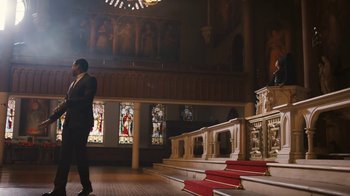 Movie still from “JAY-Z feat. Beyoncé - Family Feud” (2018), directed by Ava DuVernay – Extreme Wide shot, Low angle