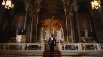 Movie still from “JAY-Z feat. Beyoncé - Family Feud” (2018), directed by Ava DuVernay – Extreme Wide shot, Low angle