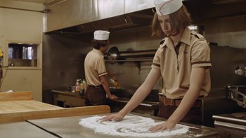 Movie still from “I Love LA - Starcrawler” (2017), directed by Autumn de Wilde – Medium shot, Low angle