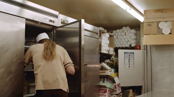 Movie still from “I Love LA - Starcrawler” (2017), directed by Autumn de Wilde – Medium shot, Low angle