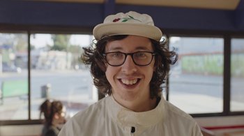 Movie still from “I Love LA - Starcrawler” (2017), directed by Autumn de Wilde – Close Up shot, Low angle