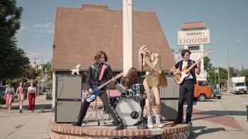 Movie still from “I Love LA - Starcrawler” (2017), directed by Autumn de Wilde – Wide shot, Low angle