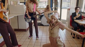 Movie still from “I Love LA - Starcrawler” (2017), directed by Autumn de Wilde – Medium shot, High angle