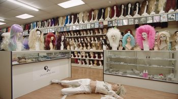 Movie still from “I Love LA - Starcrawler” (2017), directed by Autumn de Wilde – Wide shot, High angle