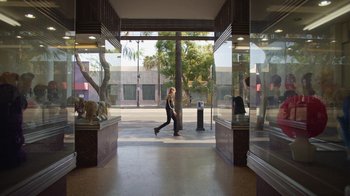 Movie still from “I Love LA - Starcrawler” (2017), directed by Autumn de Wilde – Wide shot, Low angle