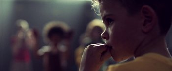 Movie still from “Harry Styles - Kiwi” (2017), directed by Us – Extreme Close Up shot, Over the shoulder angle