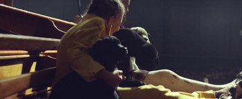 Movie still from “Harry Styles - Kiwi” (2017), directed by Us – Medium shot, High angle