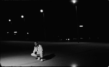 Movie still from “C.Tangana - Caballo Ganador” (2017), directed by Diana Kunst – Wide shot, High angle