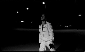 Movie still from “C.Tangana - Caballo Ganador” (2017), directed by Diana Kunst – Medium shot, Low angle