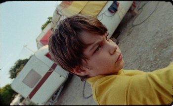 Movie still from “C.Tangana - Caballo Ganador” (2017), directed by Diana Kunst – Close Up shot, Low angle