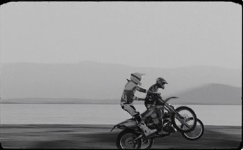 Movie still from “C.Tangana - Caballo Ganador” (2017), directed by Diana Kunst – Wide shot, Low angle