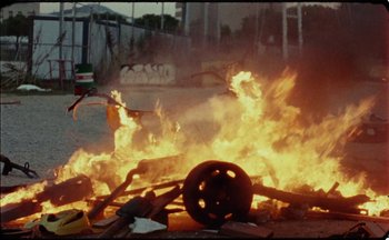 Movie still from “C.Tangana - Caballo Ganador” (2017), directed by Diana Kunst – Wide shot, High angle