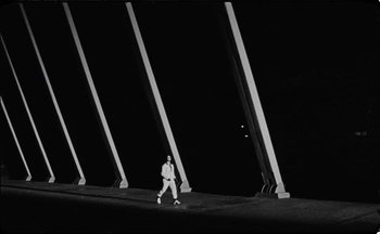 Movie still from “C.Tangana - Caballo Ganador” (2017), directed by Diana Kunst – Extreme Wide shot, Low angle