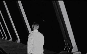 Movie still from “C.Tangana - Caballo Ganador” (2017), directed by Diana Kunst – Wide shot, Low angle