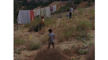 Movie still from “No World - Living Inc.” (2017), directed by Young Replicant – Extreme Wide shot, High angle