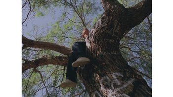 Movie still from “No World - Living Inc.” (2017), directed by Young Replicant – Wide shot, Low angle