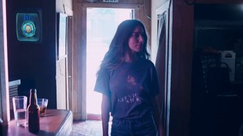 Movie still from “HAIM - Little of Your Love” (2017), directed by Paul Thomas Anderson – Medium shot, Low angle