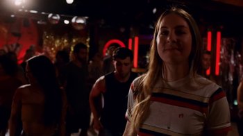 Movie still from “HAIM - Little of Your Love” (2017), directed by Paul Thomas Anderson – Medium shot, Low angle
