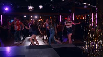 Movie still from “HAIM - Little of Your Love” (2017), directed by Paul Thomas Anderson – Wide shot, High angle