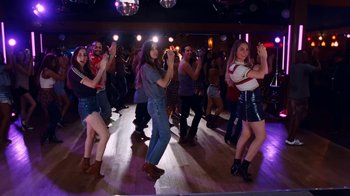 Movie still from “HAIM - Little of Your Love” (2017), directed by Paul Thomas Anderson – Wide shot, High angle