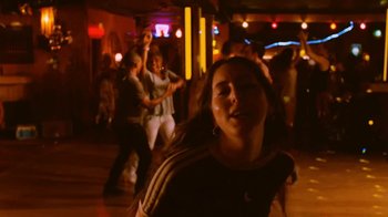 Movie still from “HAIM - Little of Your Love” (2017), directed by Paul Thomas Anderson – Medium shot, Low angle
