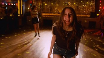 Movie still from “HAIM - Little of Your Love” (2017), directed by Paul Thomas Anderson – Medium shot, Low angle