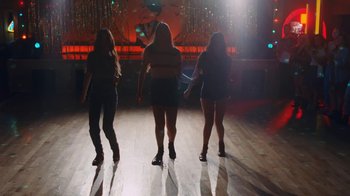 Movie still from “HAIM - Little of Your Love” (2017), directed by Paul Thomas Anderson – Wide shot, Low angle