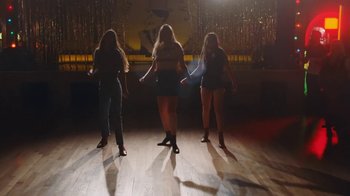 Movie still from “HAIM - Little of Your Love” (2017), directed by Paul Thomas Anderson – Wide shot, Low angle