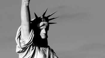 Movie still from “U2 - You’re The Best Thing About Me” (2017), directed by Jonas Åkerlund – Medium shot, Low angle