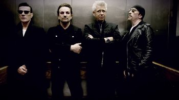 Movie still from “U2 - You’re The Best Thing About Me” (2017), directed by Jonas Åkerlund – Medium shot, Low angle