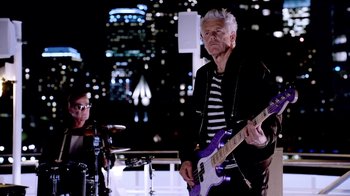 Movie still from “U2 - You’re The Best Thing About Me” (2017), directed by Jonas Åkerlund – Medium shot, Low angle