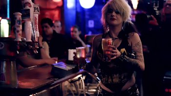 Movie still from “U2 - You’re The Best Thing About Me” (2017), directed by Jonas Åkerlund – Medium shot, Low angle