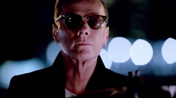 Movie still from “U2 - You’re The Best Thing About Me” (2017), directed by Jonas Åkerlund – Close Up shot, Low angle