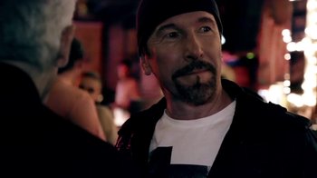 Movie still from “U2 - You’re The Best Thing About Me” (2017), directed by Jonas Åkerlund – Close Up shot, Over the shoulder angle